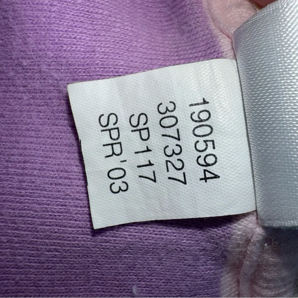 Y2K (2003) Old Navy Kids Polo Shirt with Purple and Pink Stripes